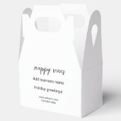 Prettige kerst vakantie groeten zakelijk j bedankdoosjes (Geopend)