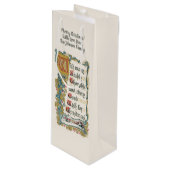 Prettige kerst wijn cadeautas (Voorkant Gekanteld)