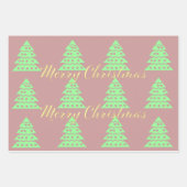 prettige kerstboom inpakpapier vel (Voorkant 2)