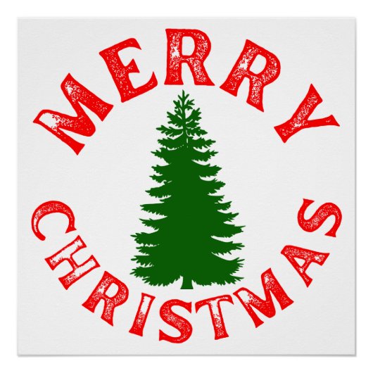 PRETTIGE KERSTBOOM PERFECT POSTER (Voorkant)
