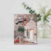 prettige kerstbusiness marketing briefkaart (Staand voorkant)