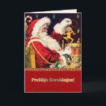 Prettige kerstdag Kerstkaarten in het Nederlands Feestdagen Kaart<br><div class="desc">Prettige kerstdag kerstkaart in het Nederlands. Overeenkomende kaarten, postzegels en andere producten die beschikbaar zijn in de categorie Kerstmis en Nieuwjaar/Vintage Briefkaarten van onze winkel.</div>