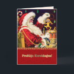 Prettige kerstdag Kerstkaarten in het Nederlands Feestdagen Kaart<br><div class="desc">Prettige kerstdag  kerstkaart  in het Nederlands. Overeenkomende kaarten,  postzegels en andere producten die beschikbaar zijn in de categorie Kerstmis en Nieuwjaar/Vintage Briefkaarten van onze winkel.</div>