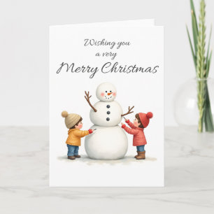 Prettige Kerstdagen Blank Kaart