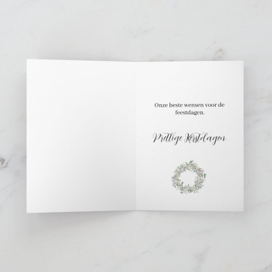 Prettige kerstdagen feestdagen kaart (Binnen)