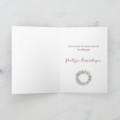 Prettige kerstdagen feestdagen kaart (Binnen)