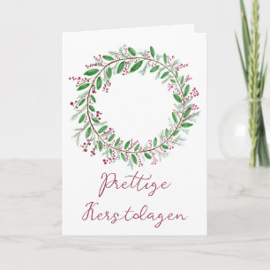 Prettige kerstdagen feestdagen kaart