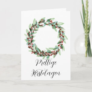 Prettige kerstdagen feestdagen kaart