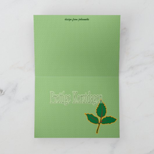 prettige Kerstdagen Feestdagen Kaart (Binnen)