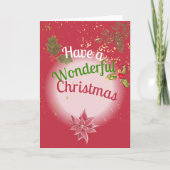 Prettige kerstdagen feestdagen kaart (Voorkant)