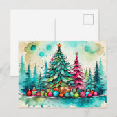 Prettige kerstdagen, iedereen briefkaart (Voorkant / Achterkant)