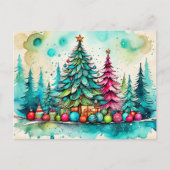 Prettige kerstdagen, iedereen briefkaart (Voorkant)