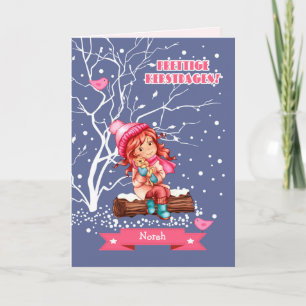 Prettige kerstdagen Kaart in het Nederlands