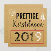 Prettige Kerstdagen Kerst kaart (Voorkant / Achterkant)