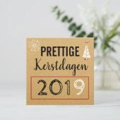 Prettige Kerstdagen Kerst kaart (Staand voorkant)