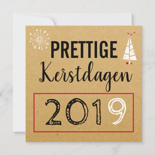 Prettige Kerstdagen Kerst kaart (Voorkant)