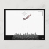 Prettige Kerstdagen Kerstavond Sky Stars Sleigh Feestdagenkaart (Achterkant)