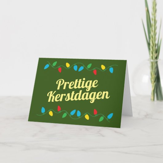 Prettige Kerstdagen | Kerstkaart Nederlands Kaart (Voorkant)