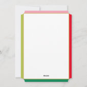 PRETTIGE KERSTDAGEN moderne fotokleur blokrand Feestdagenkaart (Achterkant)