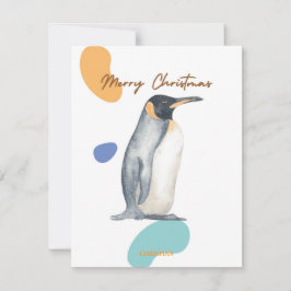 PRETTIGE KERSTDAGEN SCHATTIGE KINDEREN PINGUÏN VIN FEESTDAGENKAART