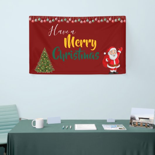 Prettige kerstdagen spandoek (Beurs)
