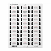 Prettige kerstfeest homohuwelijk retouradreslabels etiket (Full Sheet)