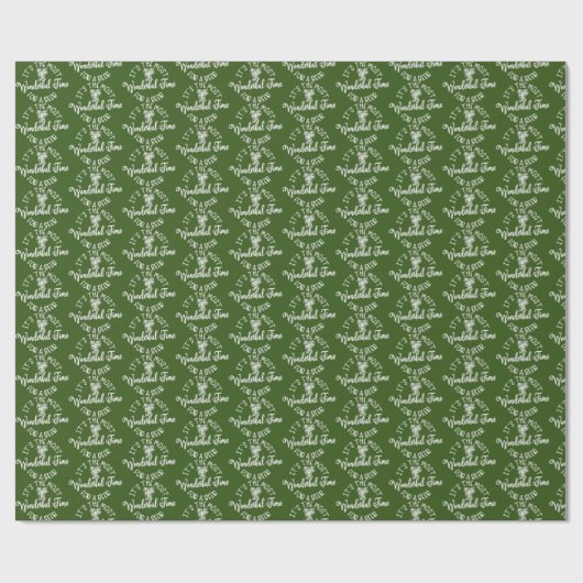 prettige kerstfeestdag cadeaupapier (Vlak)