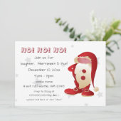 prettige kerstfeestelijke santa claus kaart (Staand voorkant)