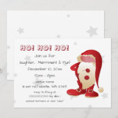 prettige kerstfeestelijke santa claus kaart (Voorkant / Achterkant)