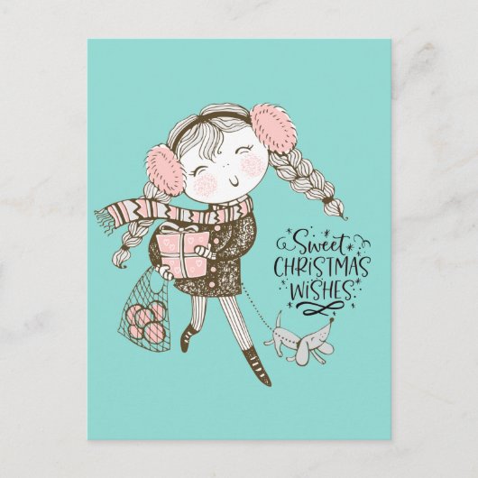 Prettige kerstgroeten briefkaart (Voorkant)