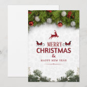 Prettige kerstkaart (Voorkant / Achterkant)