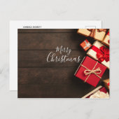 Prettige kerstkaart briefkaart (Voorkant / Achterkant)