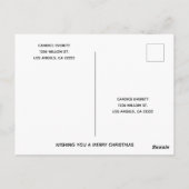 Prettige kerstkaart briefkaart (Achterkant)