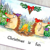 Prettige kerstkaart  briefkaart