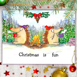 Prettige kerstkaart briefkaart