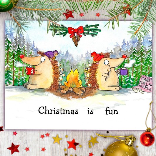 Prettige kerstkaart  briefkaart