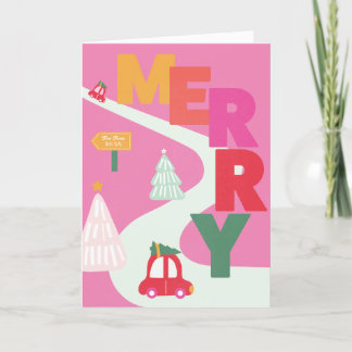 Prettige kerstkaart feestdagen kaart