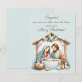 Prettige kerstkaart kaart (Voorkant / Achterkant)