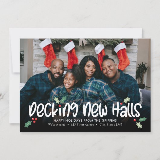 Prettige Kerstkaart met verhuisbericht (Voorkant)