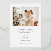 Prettige kerstkaart | Moderne Kerst Foto Kaart (Achterkant)