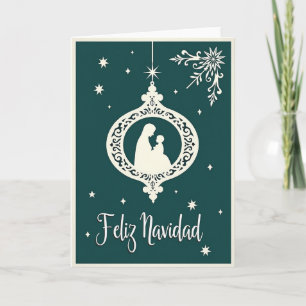 Prettige Kerstkaart van Maria en Jezus Kaart
