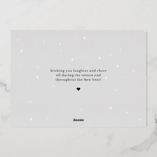 Prettige Kerstkaart Verhuisbericht Folie Feestdagenkaart (Achterkant)