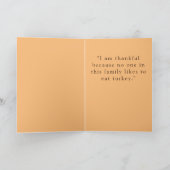 Prettige Kerstmis aan de kalkoen (Versie 1) Kerstk Feestdagen Kaart (Binnen)