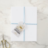 Prettige Kerstmis Auto Boom Aangepaste Tekst Sjabl Cadeaulabel (Met Touw)