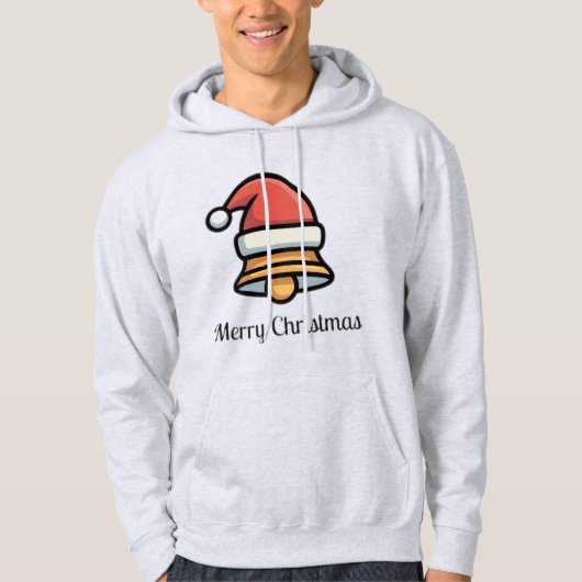Prettige Kerstmis Bel Hoodie (Voorkant)