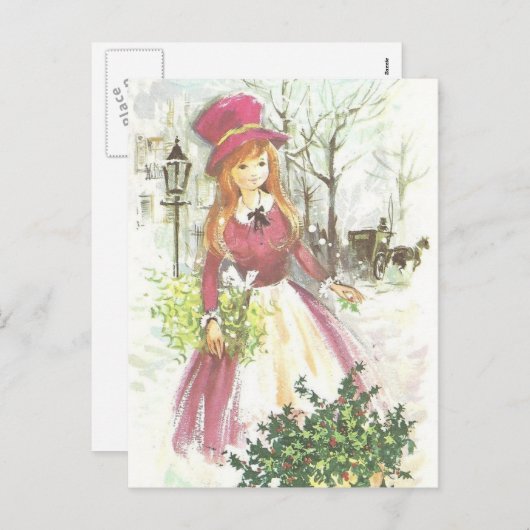  prettige kerstmis feestdagenkaart (Voorkant / Achterkant)