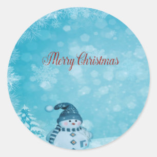 Prettige kerstmis, Kabouter dennenboom Ronde Sticker