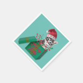 Prettige Kerstmis, lieve kat Servet (Hoek)