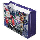 Prettige Kerstmis Vrienden Cadeautas (Voorkant Gekanteld)