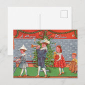 Prettige kerstparade briefkaart (Voorkant / Achterkant)